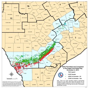 Eagle Ford Oil Gas Permit Map