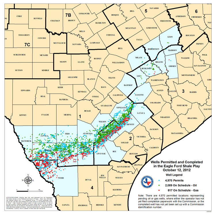 Eagle Ford Map Shows Great improvement in Online Oil and Gas Wells and ...